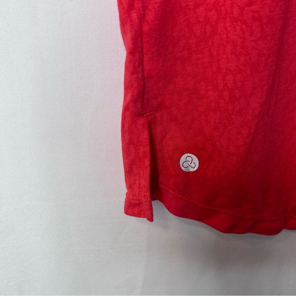 Zella Pursuit Cap-sleeve Top Women’s. Stretch Athletic T-Shirt orange Size L - Picture 10 of 13